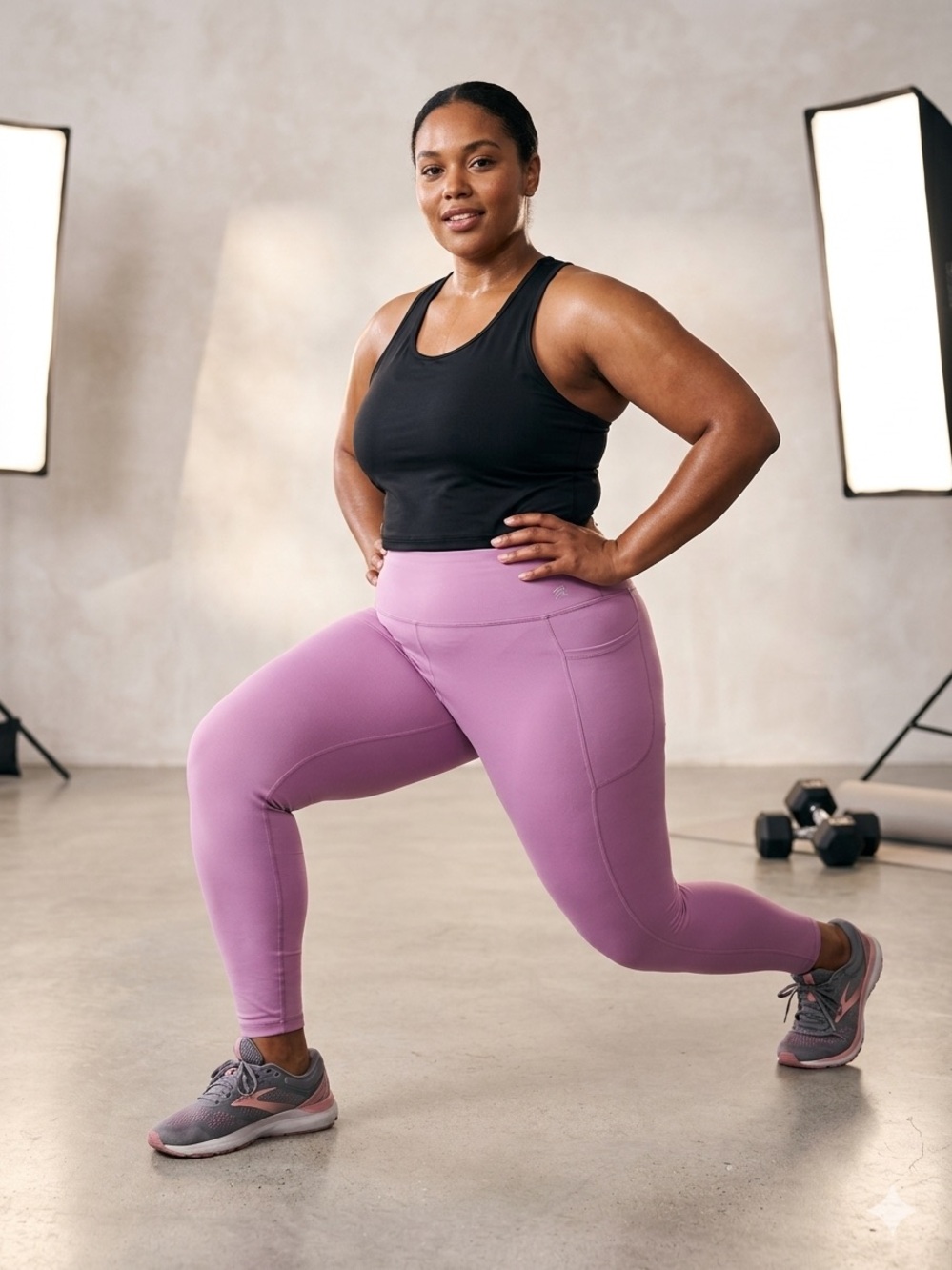 Under Armour Purple Meridian Full-length Leggings